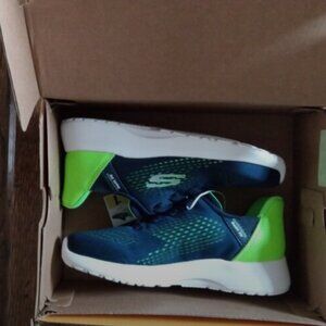 New Skechers Kids' Boys Girls Hands Free Swift Fit Sneaker Navy Select Size NIB!